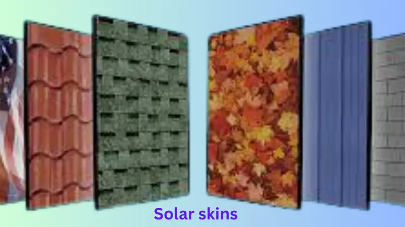 a close-up of a solar skin