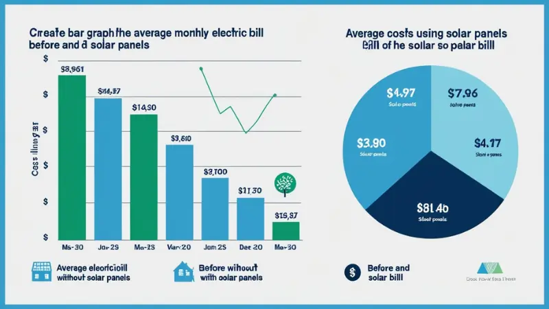 average monthly electric bill with solar panels