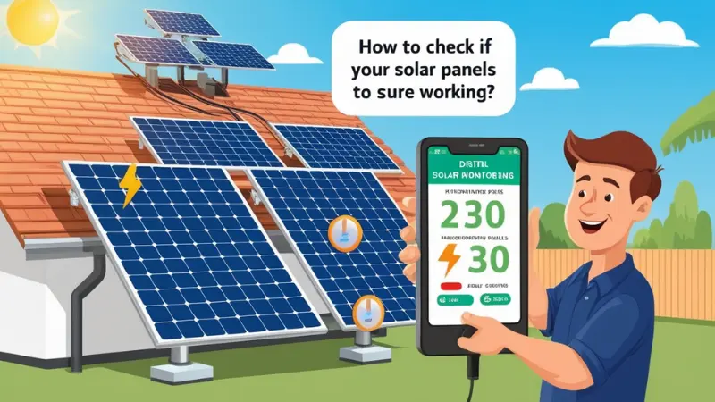 how can i tell if my solar panels are working